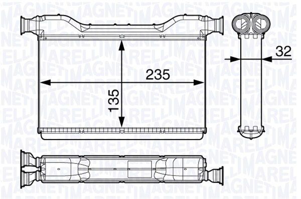 MAGNETI MARELLI Soojusvaheti,salongiküte 350218354000